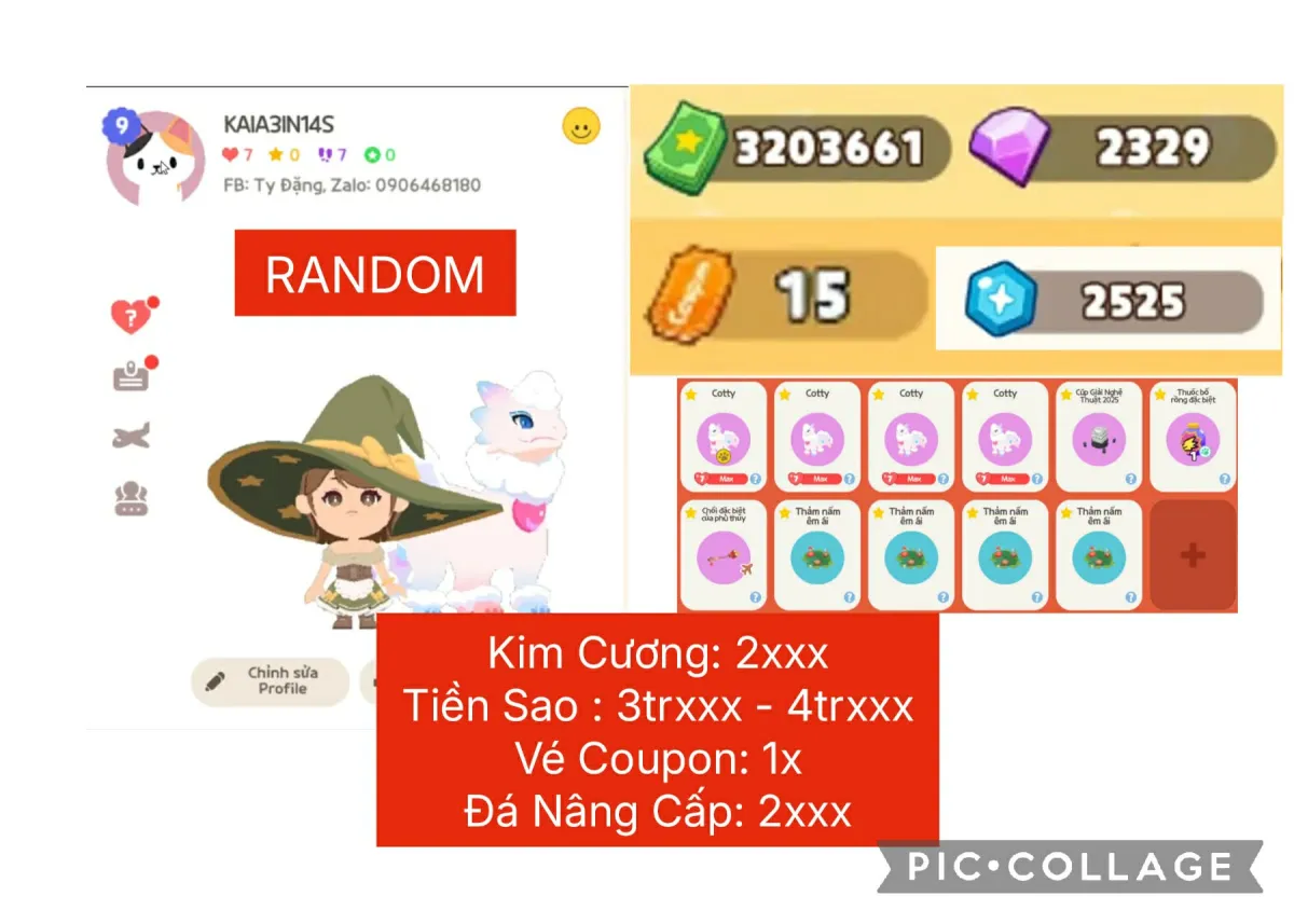 Tài khoản game: ⭐250K⭐ACC RANDOM RỒNG COTY