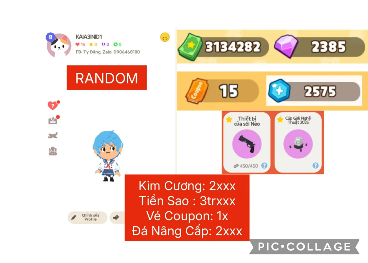Tài khoản game: ⭐250K⭐ACC RANDOM SÚNG TRƯỜNG NEO